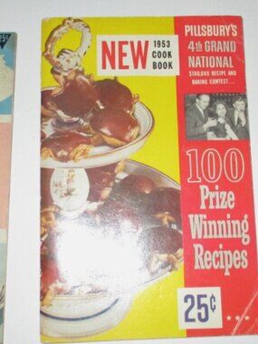 Vintage Recipe Booklet Lot 4 Pc Davis Pillsbury Advertising Mid Century Cooking